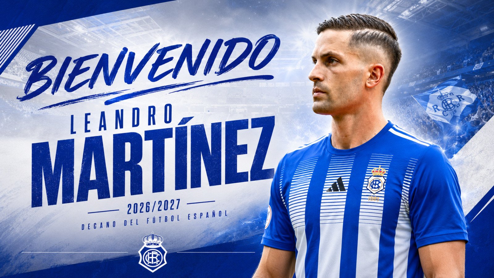 Leandro Martínez: el atacante que amplía el frente ofensivo del Recreativo